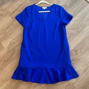 Royal Blue short sleeve cocktail dress